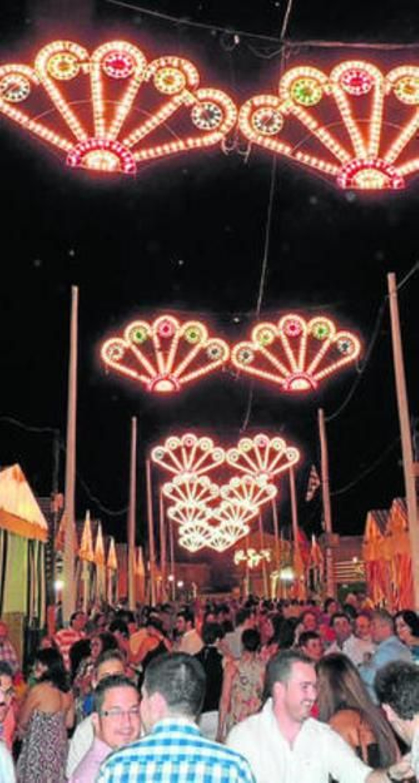 Vista del recinto ferial de Salteras este verano.