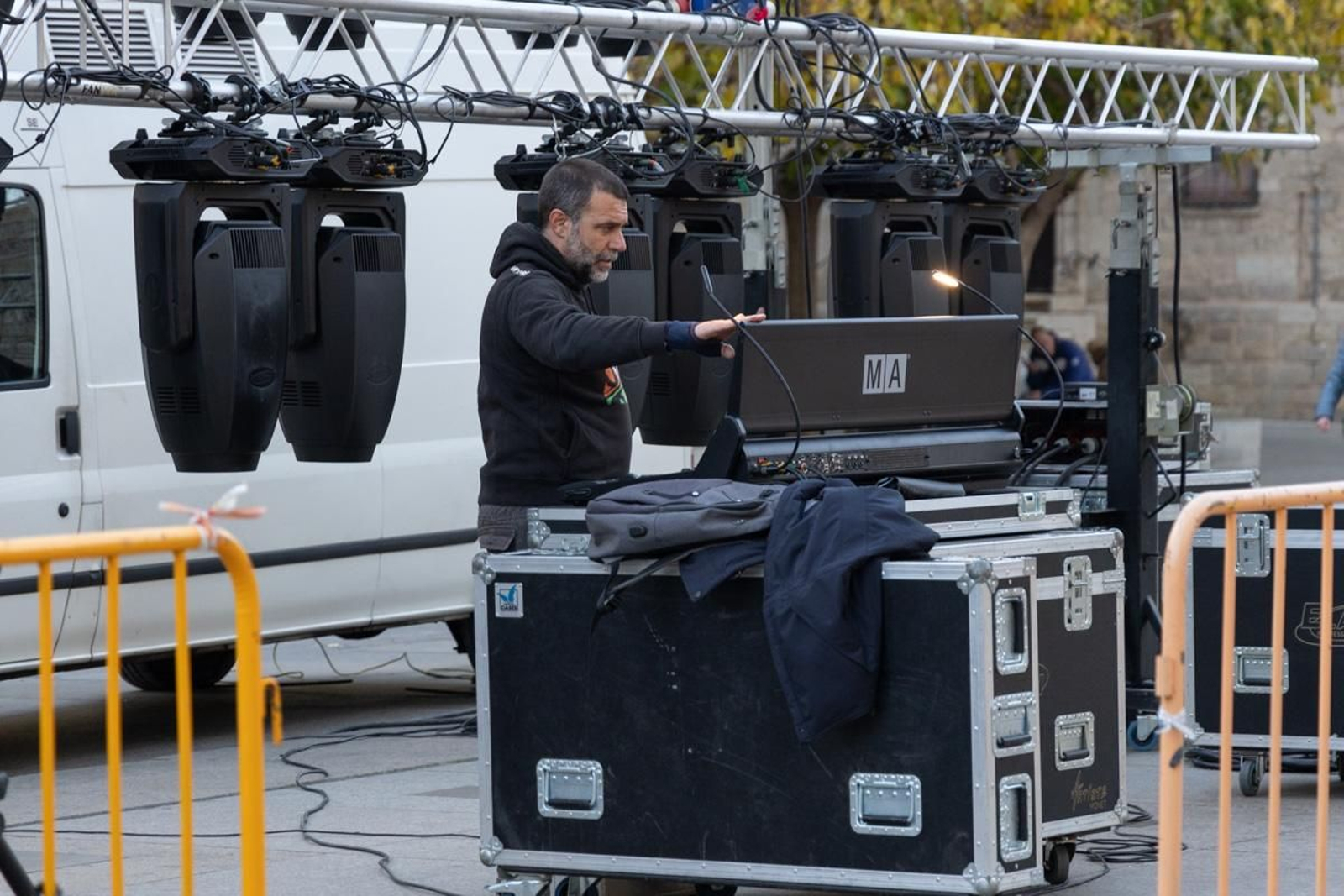 El trabajo tras las campanadas de Canal Sur en la Plaza de Santa María