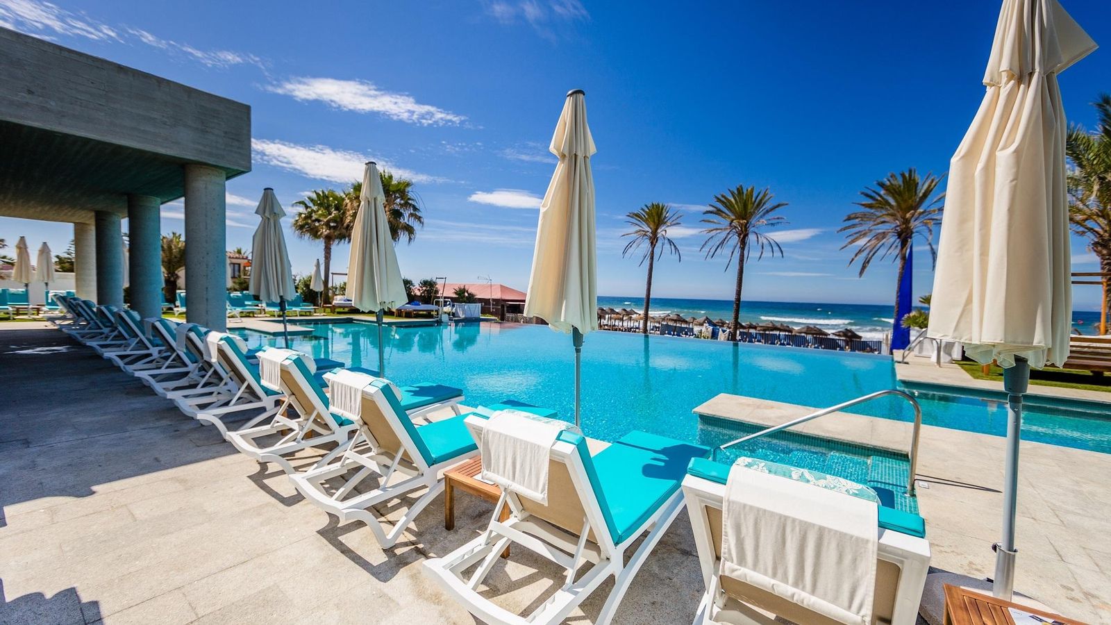 El beach club del hotel Vincci Estrella del Mar. El beach club del hotel Vincci Estrella del Mar.