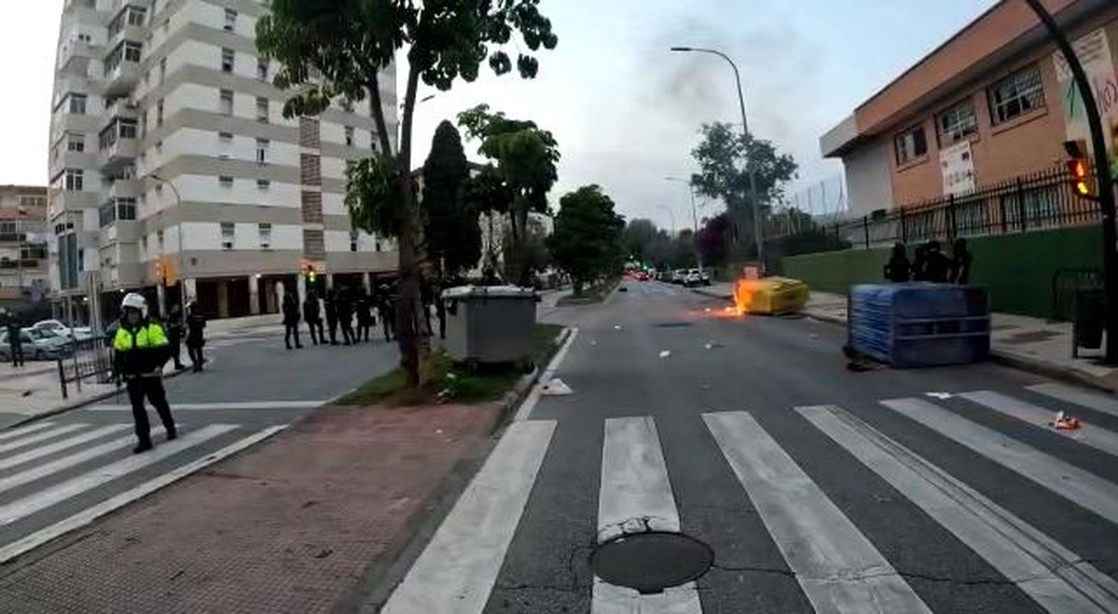 Batalla campal en La Rosaleda
