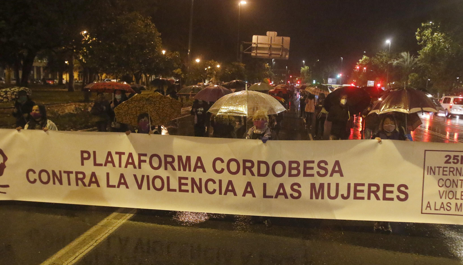 Participantes en la manifestación del 25N en Córdoba.