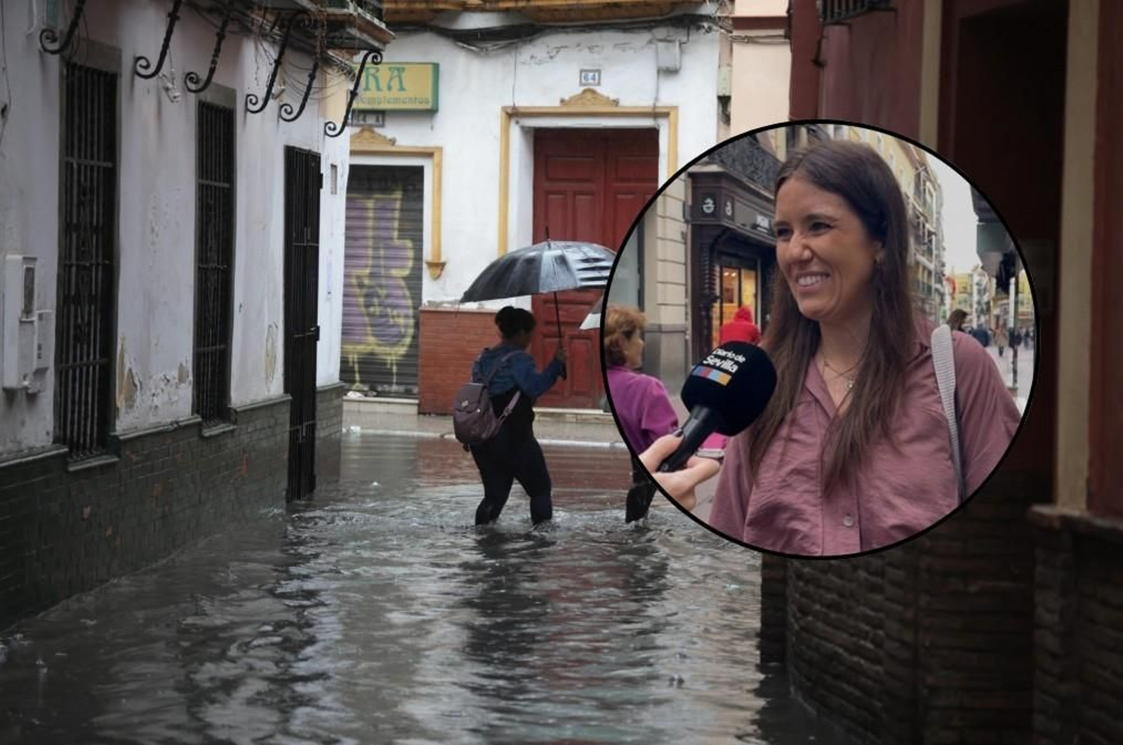 Así afrontaron los sevillanos la jornada de lluvia