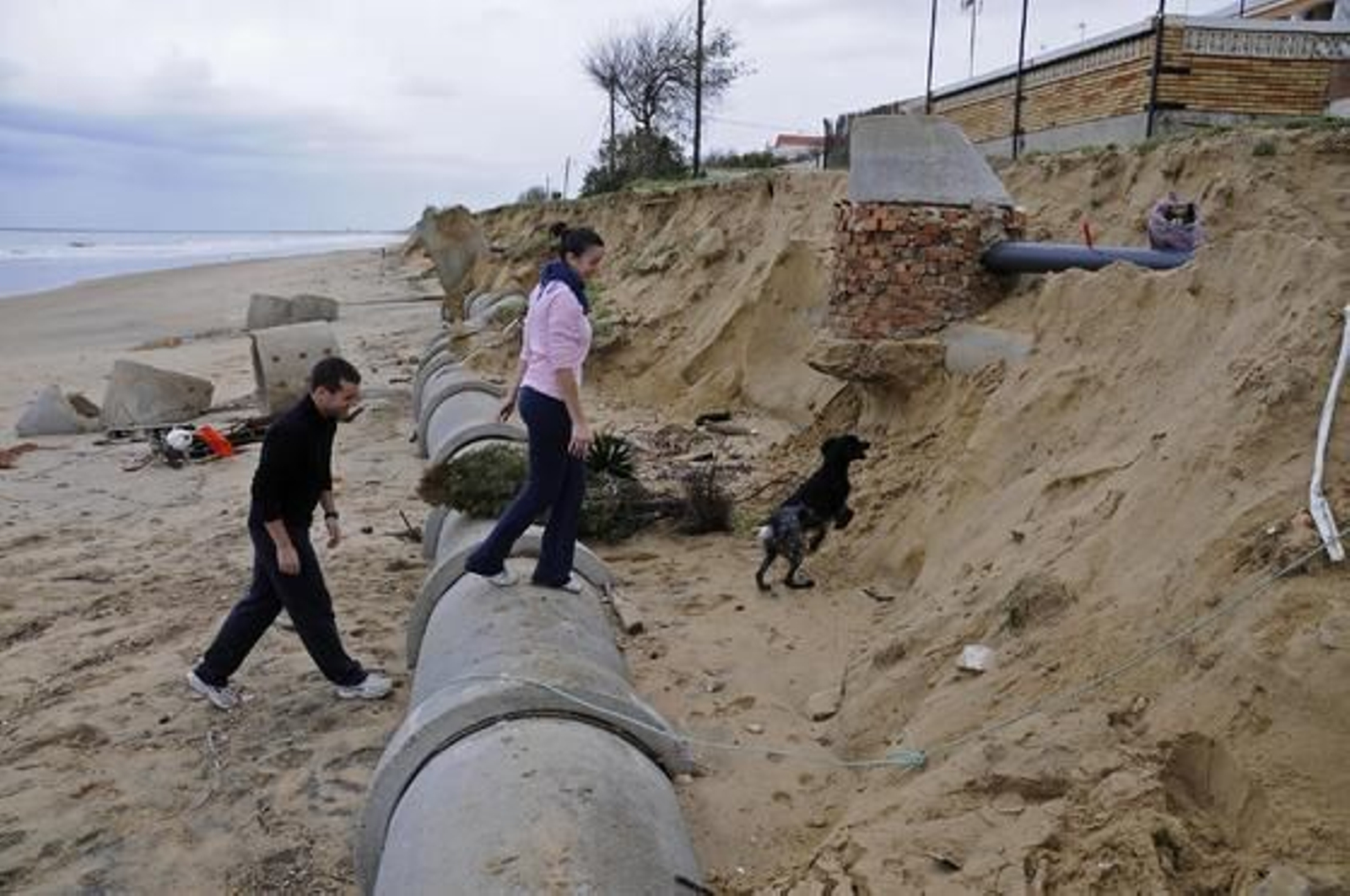 Las playas de Mazagón también sufrieron graves consecuencias.

Foto: Juan Carlos Vázquez
