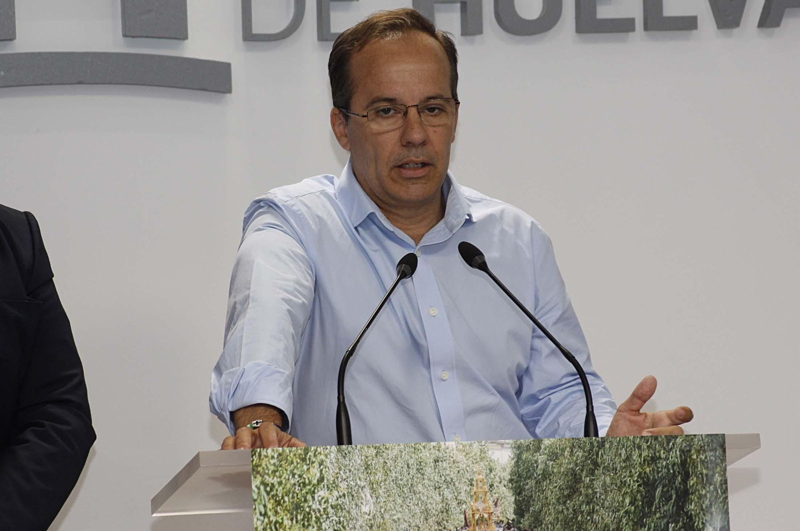 El alcalde de Hinojos, Miguel Ángel Curiel.