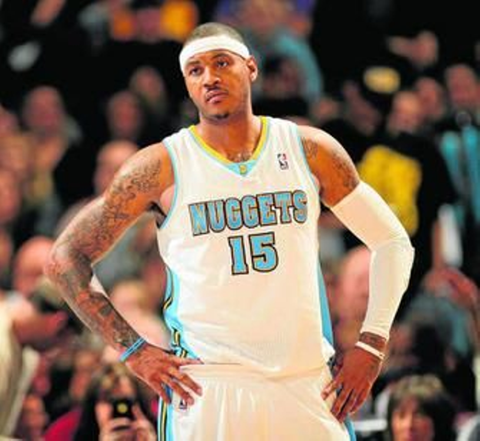 Carmelo Anthony, el estandarte de los Nuggets desde 2003.