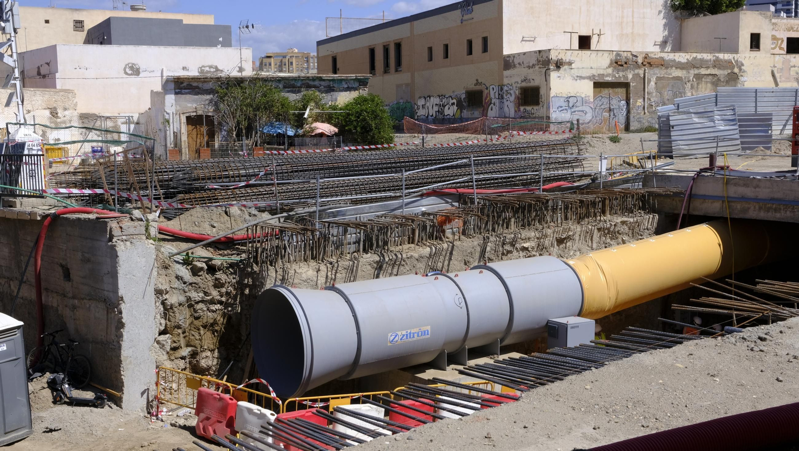 Las obras del soterramiento en Almería, en imágenes