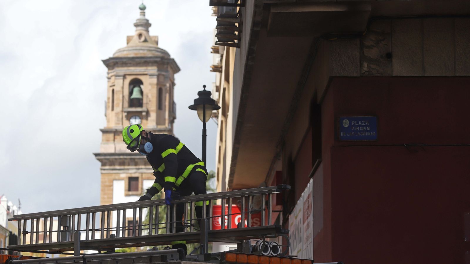 Desalojo del edificio La Escalinata