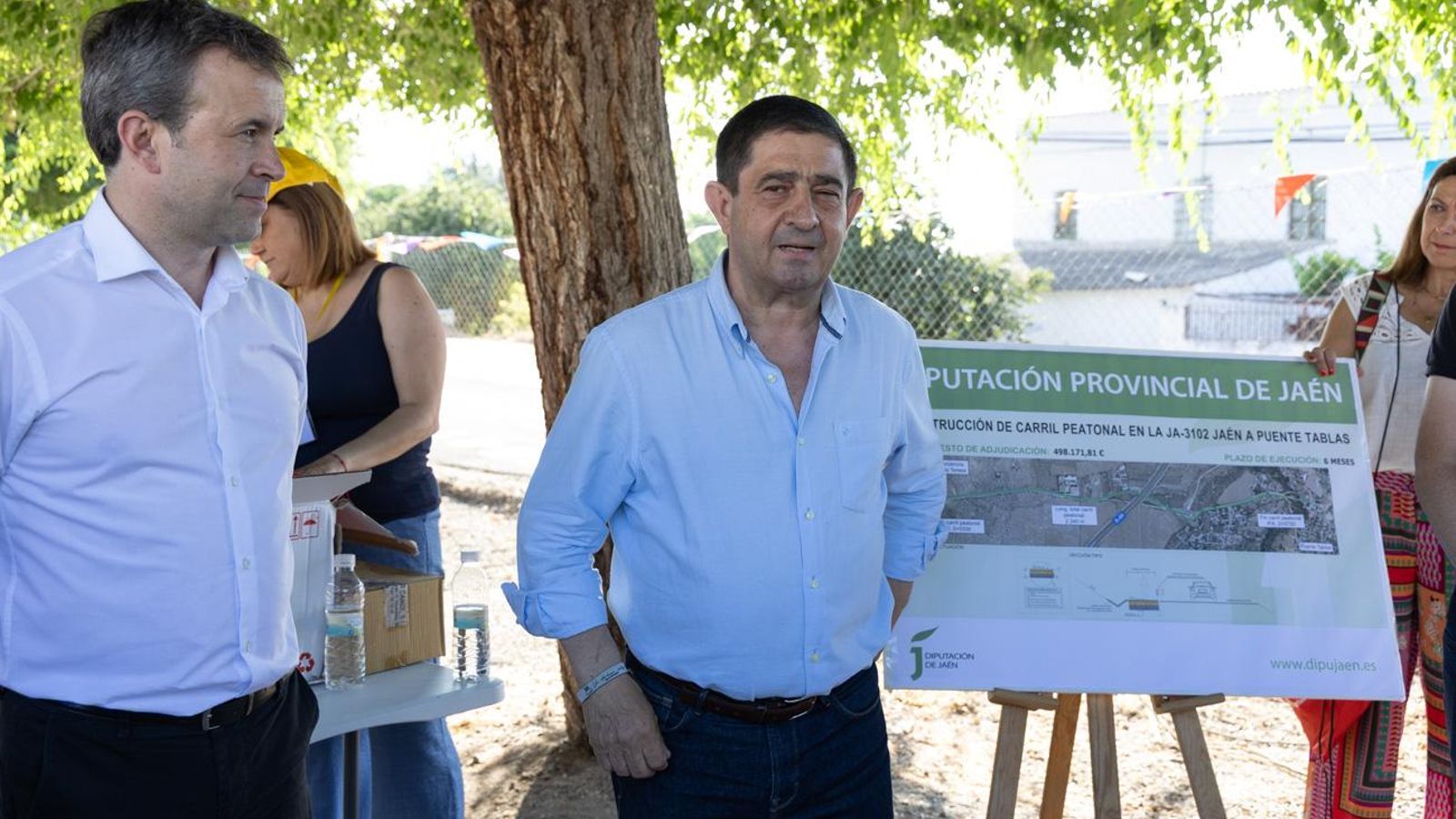 Inauguración del nuevo carril peatonal de la zona residencial Puente Tablas