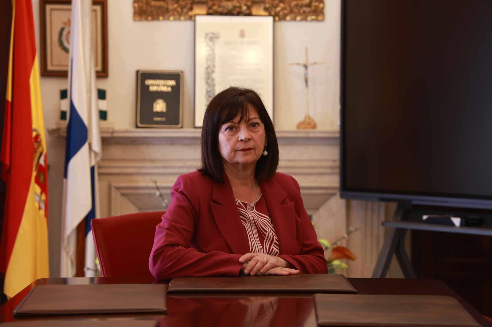 La presidenta del Colegio de Médicos de Huelva, Mercedes Ramblado.