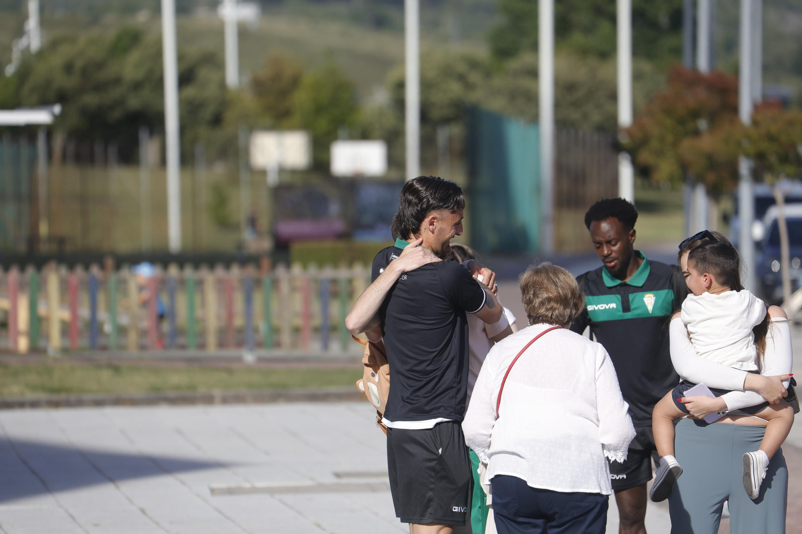 La llegada del Córdoba CF a Ponferrada, en imágenes
