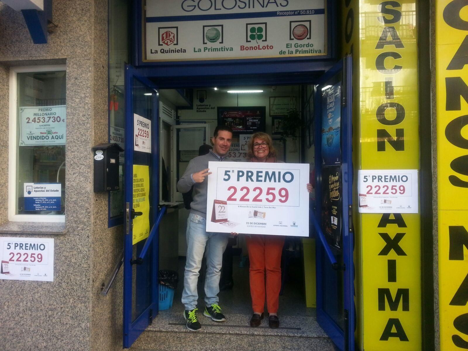 Los premiados en la Lotería de Navidad en Málaga