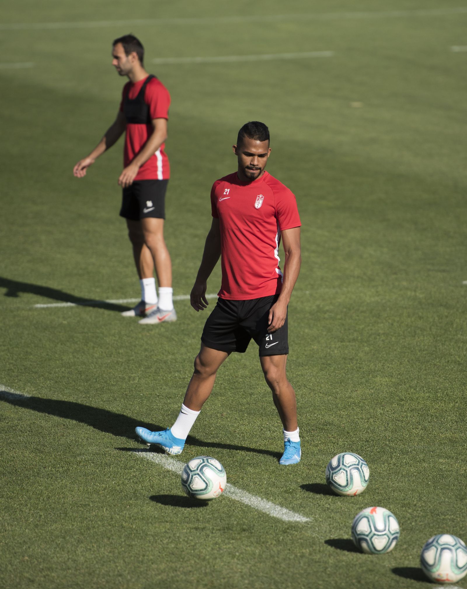 Yagel Herrera, durante un entrenamiento