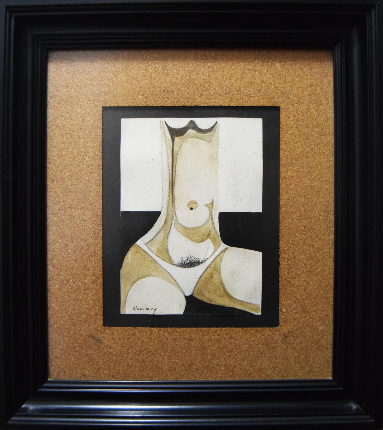 Cuadro que representa el desnudo de una mujer de Lorenzo Cherbuy.