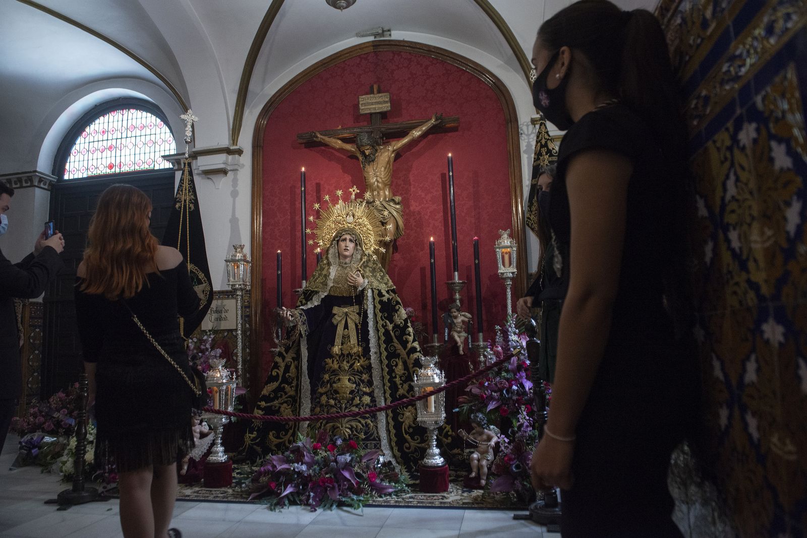 Viernes Santo en pandemia: La Soledad de San Buenaventura, en imágenes