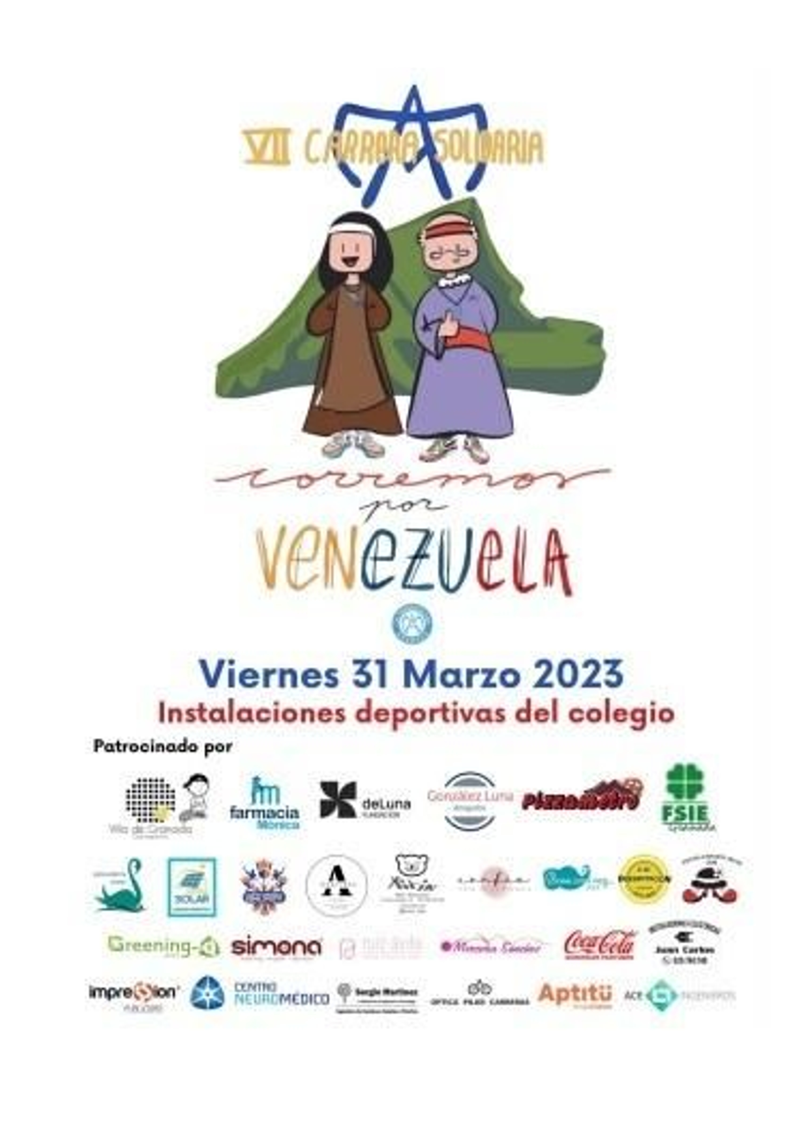 El cartel de la VII Carrera Solidaria ha sido diseñado por el profesorado del centro.