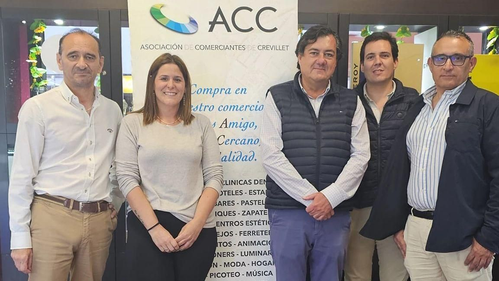 Miembros de las dos entidades de empresarios.