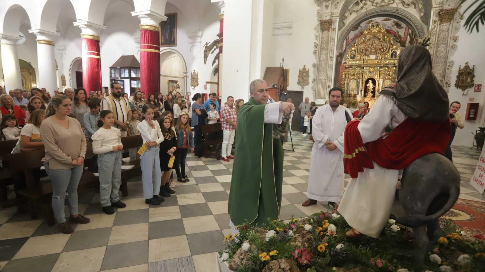 Bendición de 'La Borriquita' este domingo en San Roque.