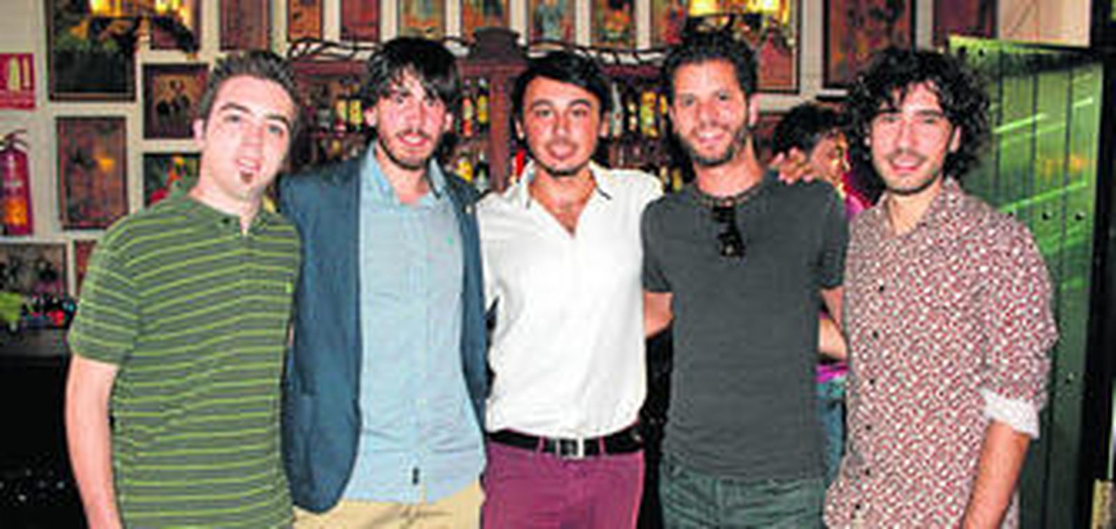 Francisco Cañete, Jesús Baena, Jorge Villalobos, Diego Medina y Ángelo Nestore.