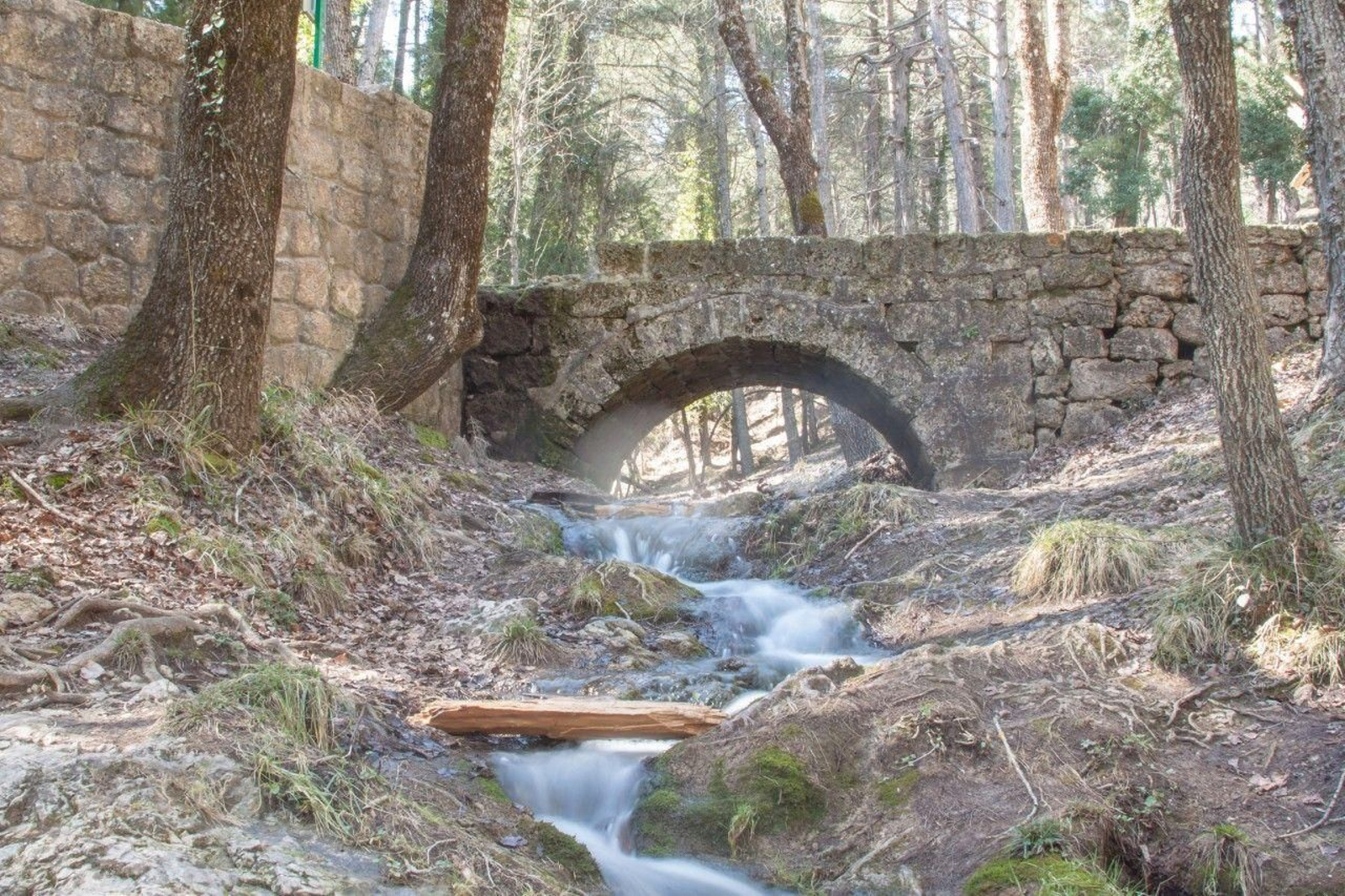 La construcción en piedra del Puente de las Herrerías en Cazorla.