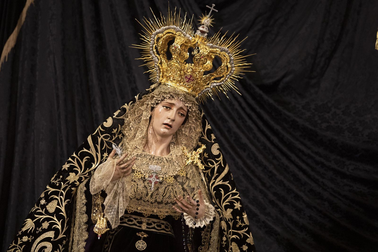 Imágenes de la cofradía de San Agustín este Lunes Santo
