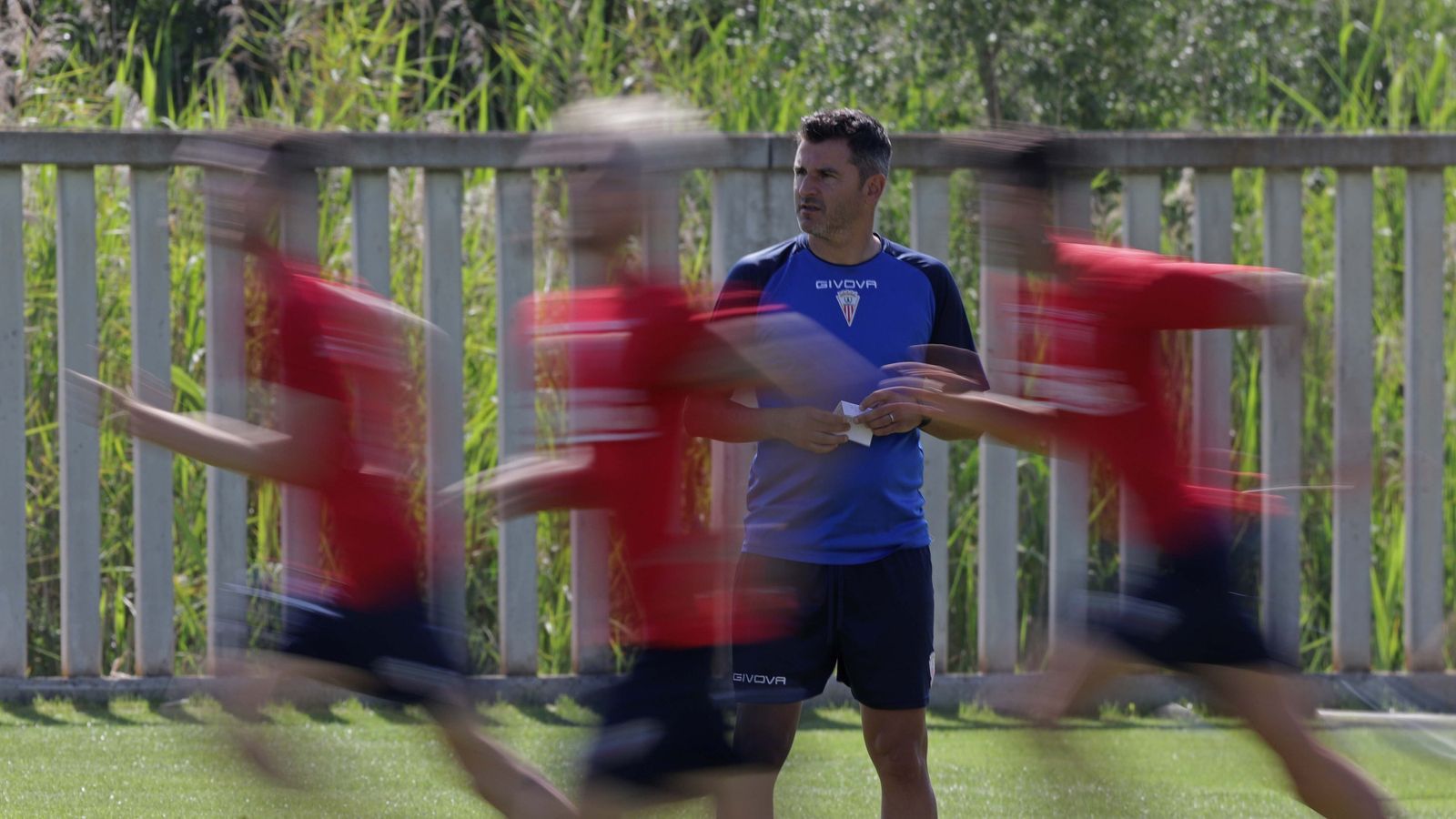 Iván Ania, en un entrenamiento.