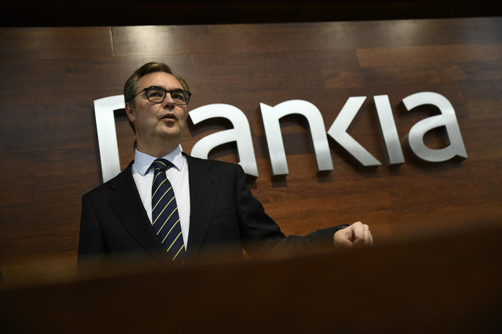 José Sevilla, consejero delegado de Bankia, hoy en la presentación de resultados.
