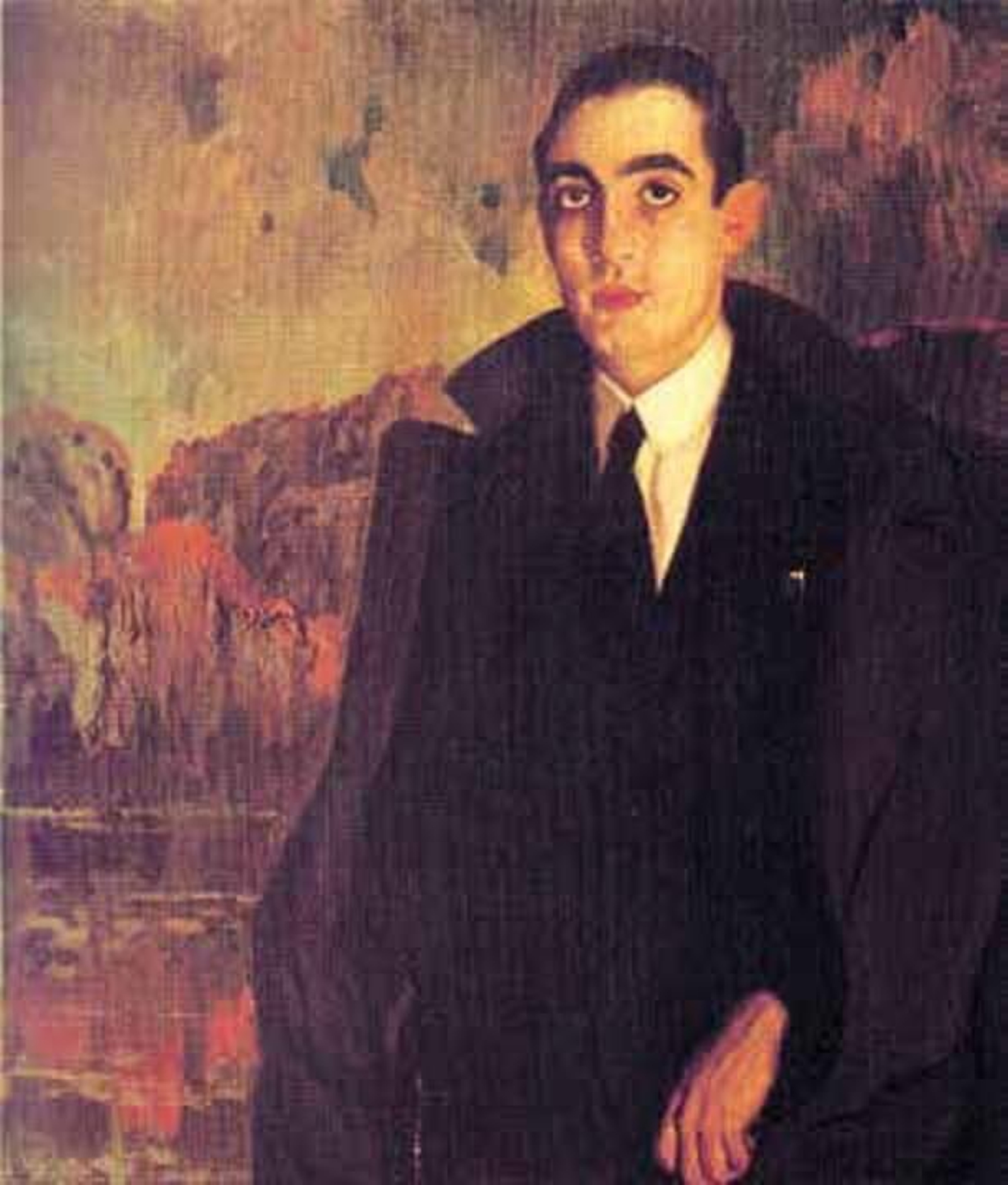 José Cruz Herrera. Retrato de Jacobo Azagury. Óleo/lienzo (98x86 cm).