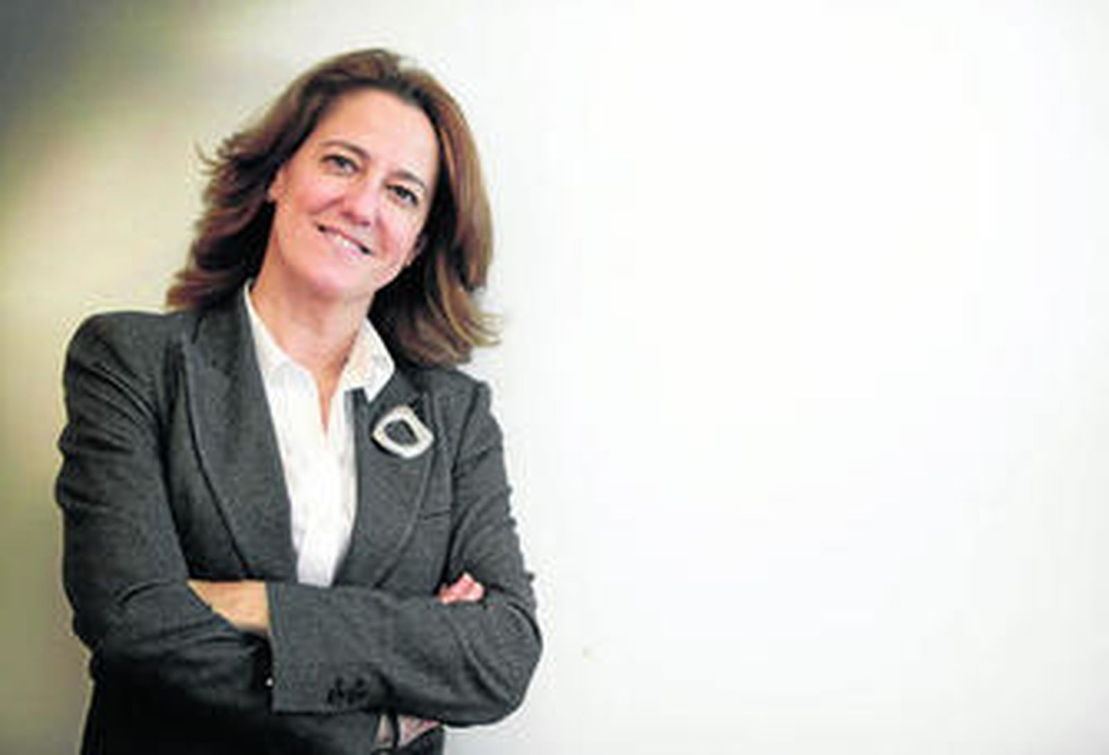 Nieves Montero, durante la entrevista.