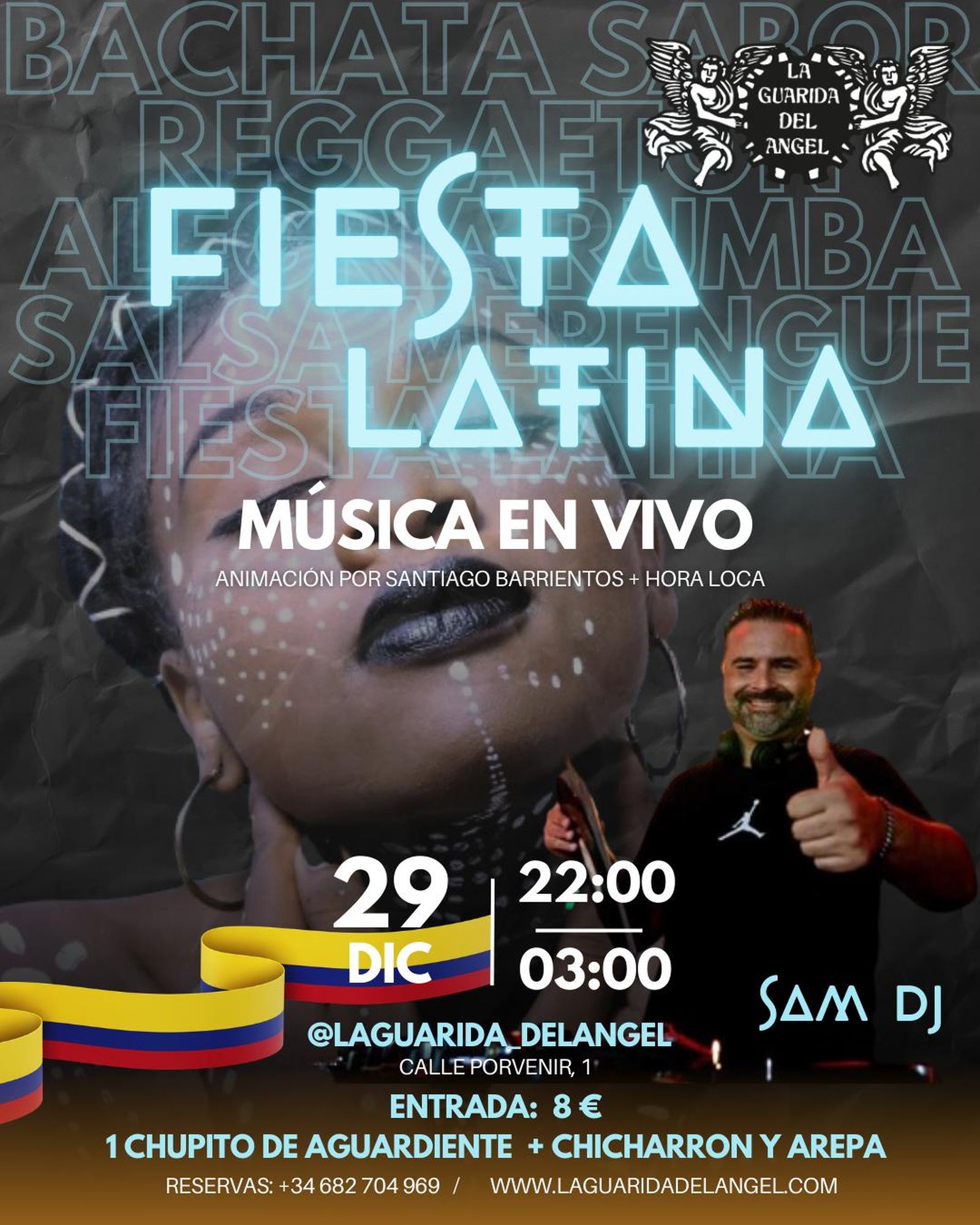 Fiesta latina en la Guarida del Ángel