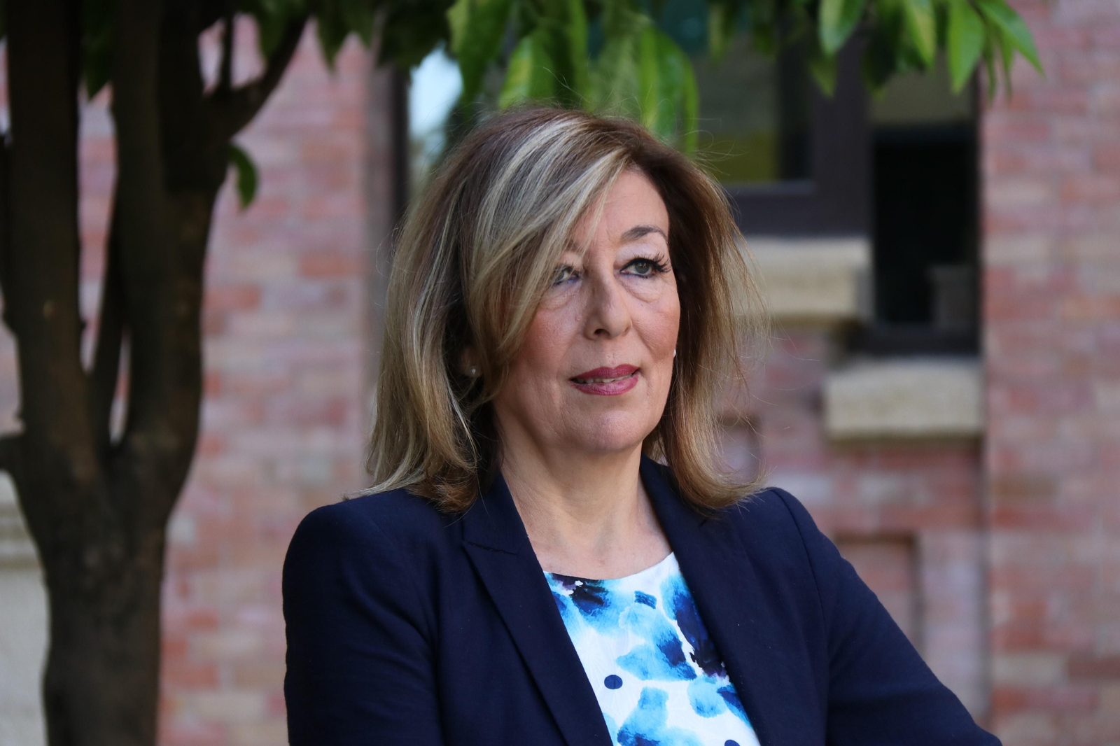 Julieta Mérida, en el Rectorado de la UCO. Julieta Mérida, en el Rectorado de la UCO.