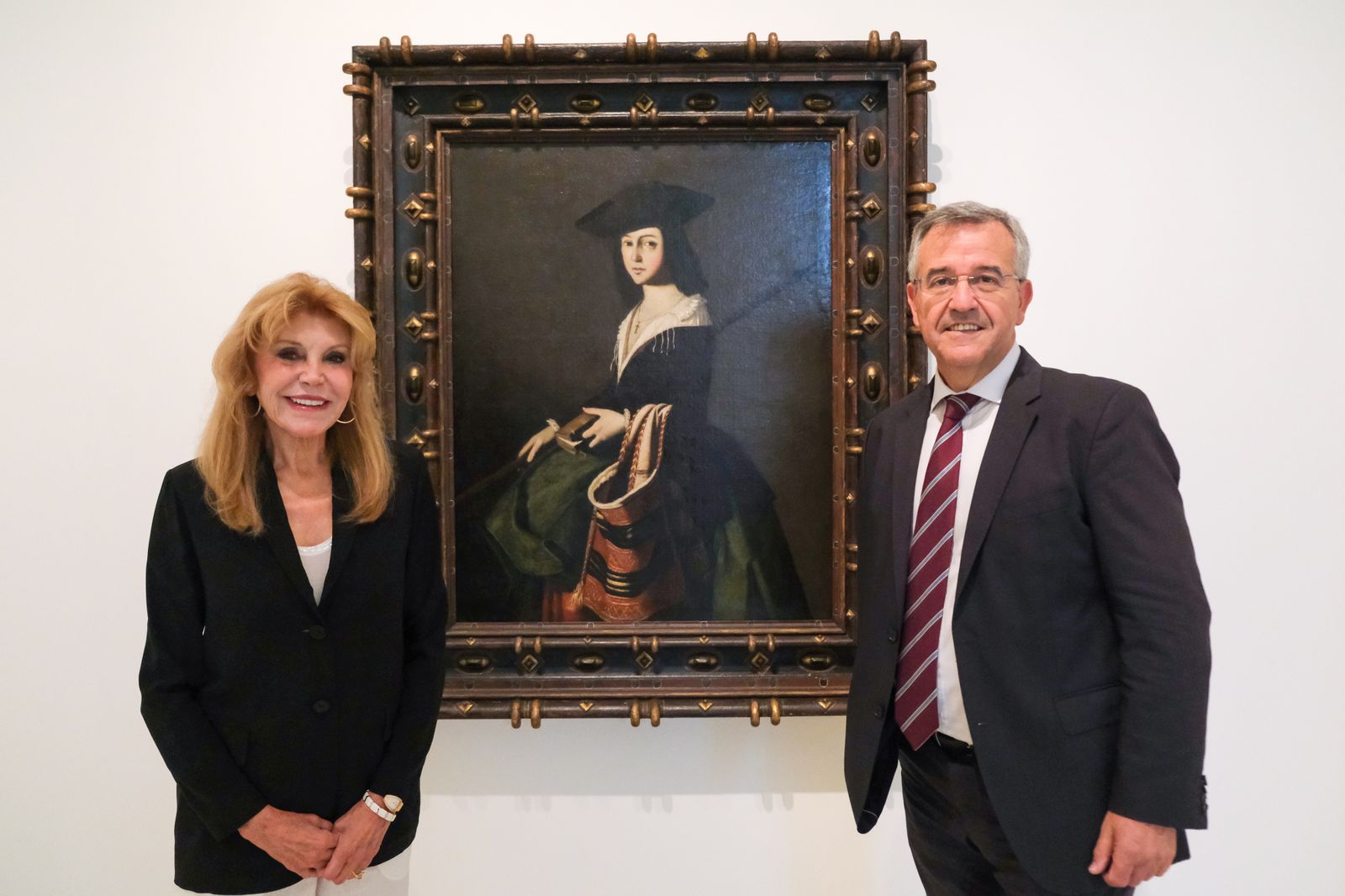 El el alcalde de Estepona, José María García Urbano, y Carmen Thyssen-Bornemisza.