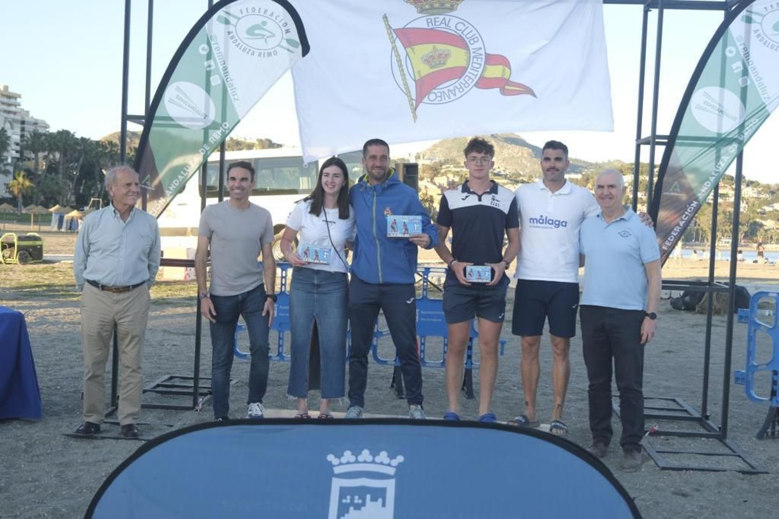 Espectáculo en el I Open Costa del Sol Beach Sprint celebrado en Málaga