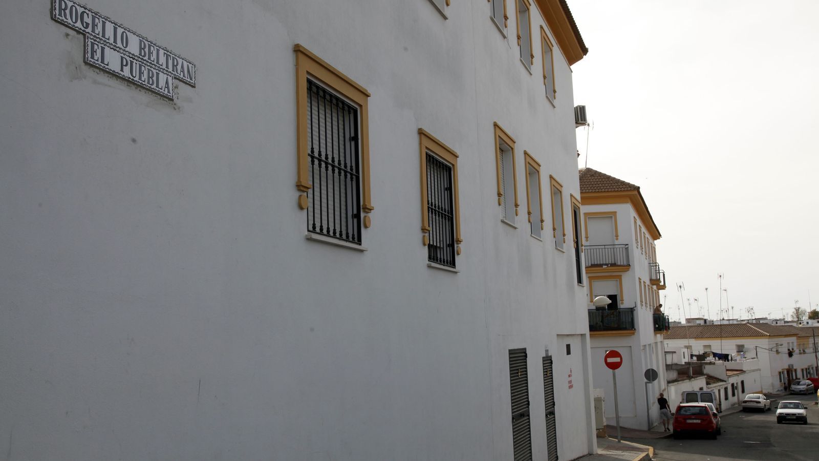 Calle de Cartaya con el nombre del cantaor
