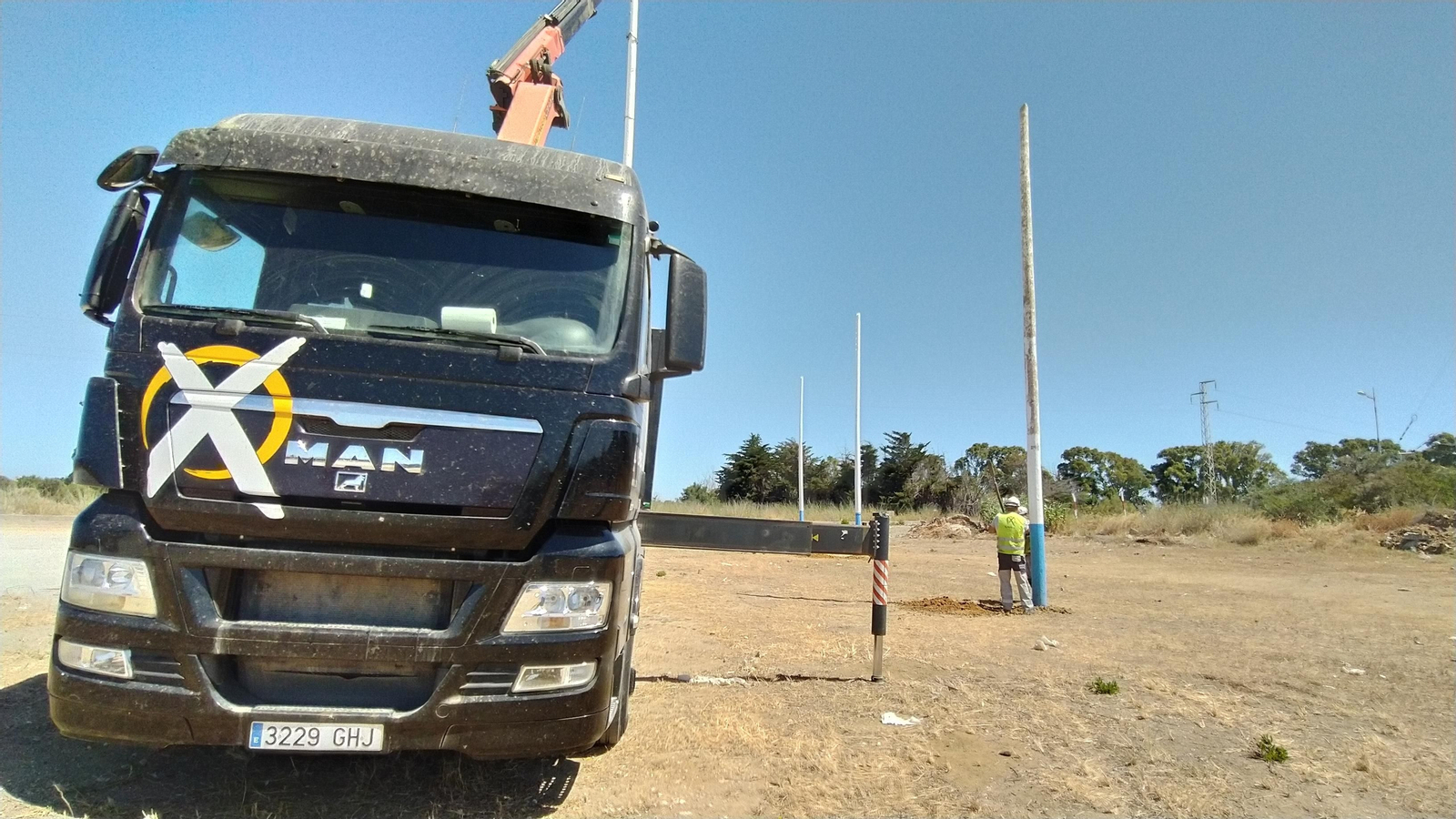 Preparativos para la Feria del Carmen en San Fernando