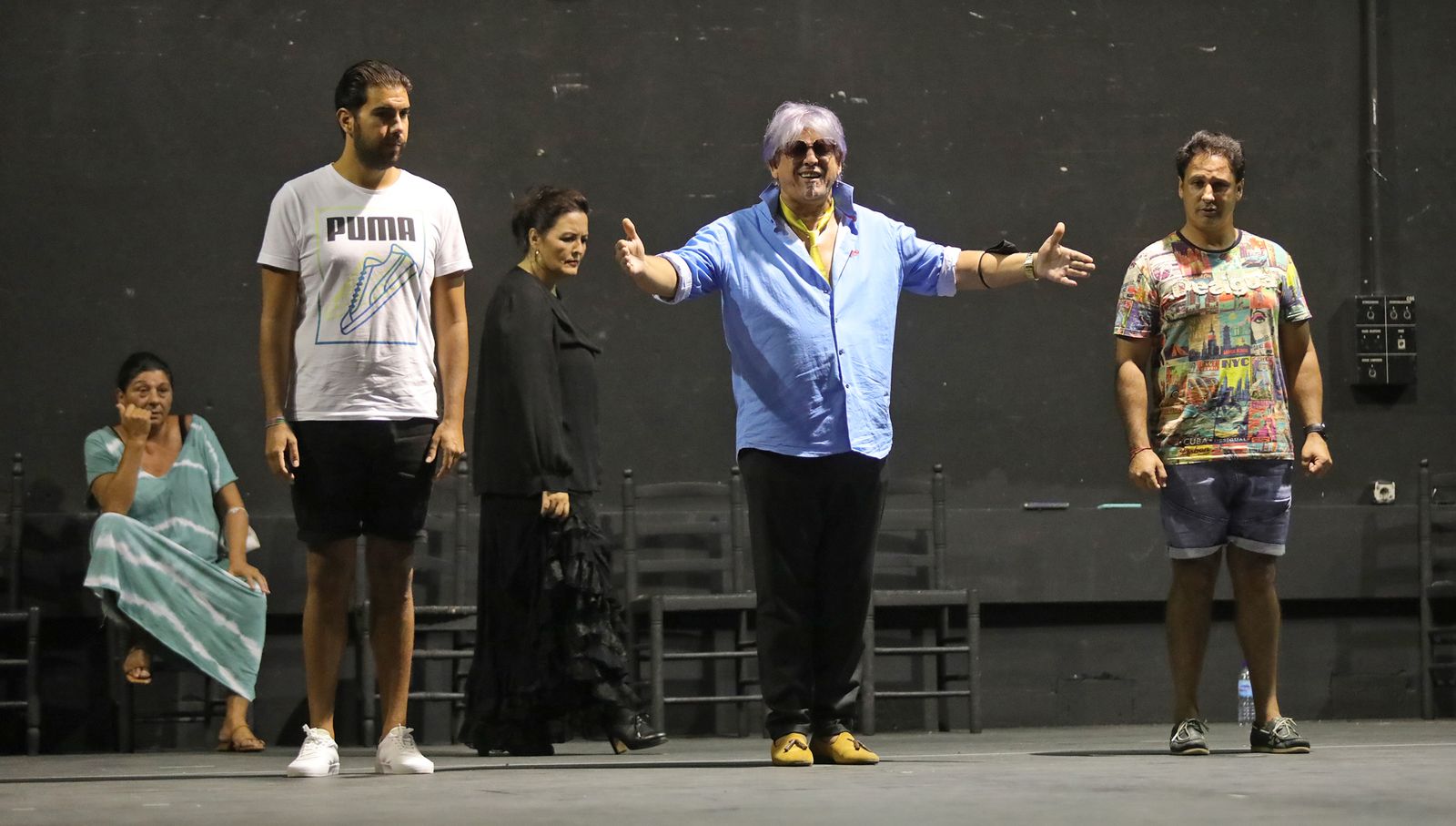 Ensayos en Villamarta de 'Memoria viva' de María del Mar Moreno que estrenará en la Bienal