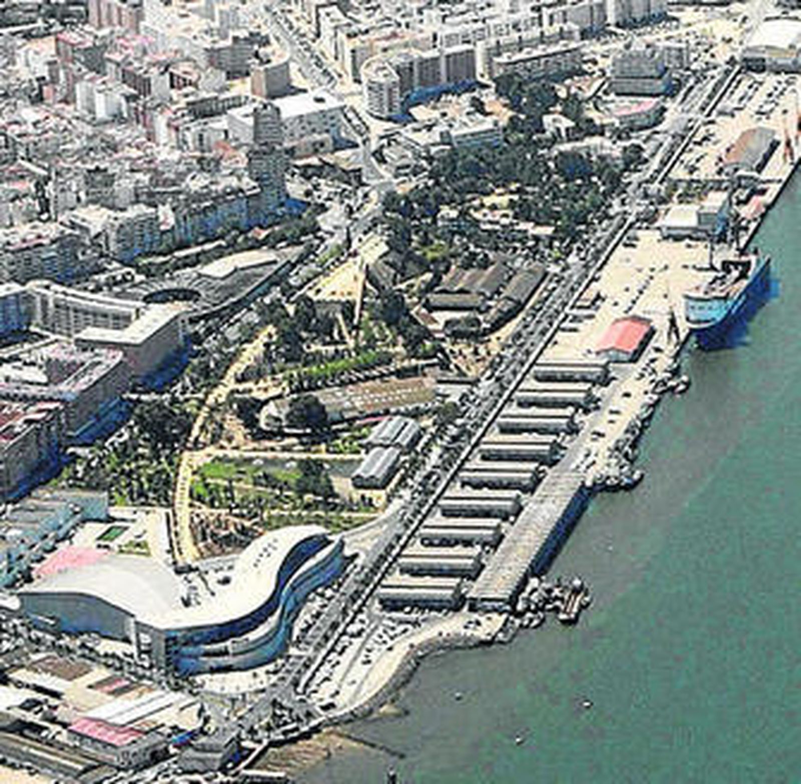 Vista aérea de la zona que será objeto de transformación.