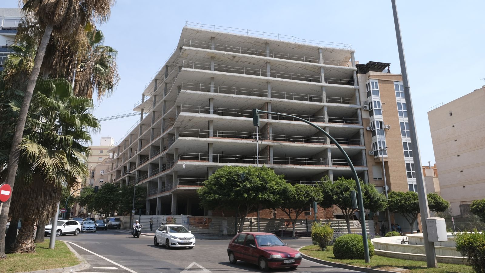 Obra del residencial Rambla 240 en Almería