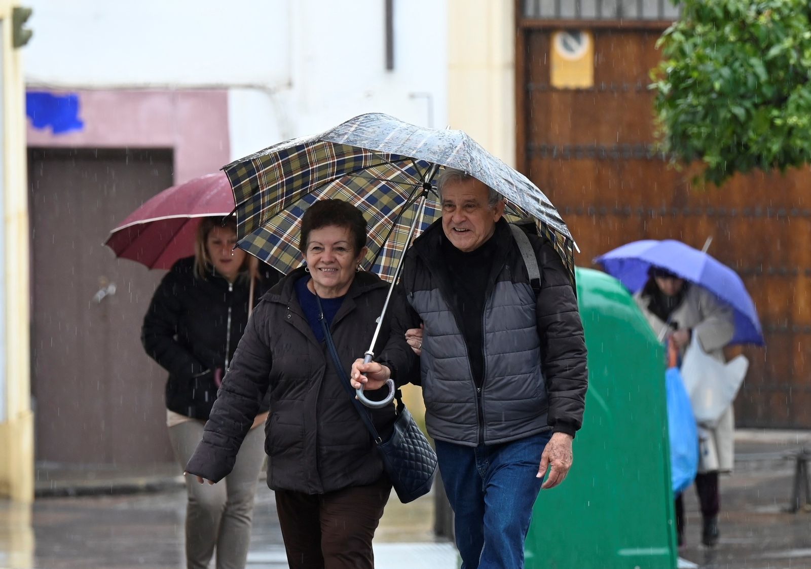 La lluvia que deja la borrasca Konrad en Córdoba, en imágenes