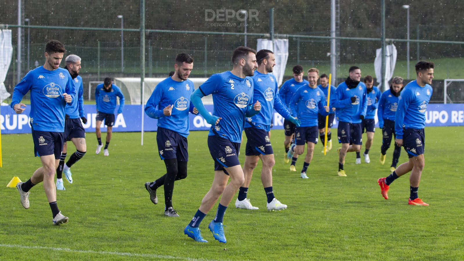 Antoñito, durante un entrenamiento con el Deportivo de la Coruña.