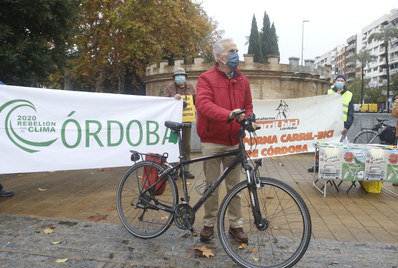 Participantes de la iniciativa 'Pedaleando para frenar el Cambio Climático'.