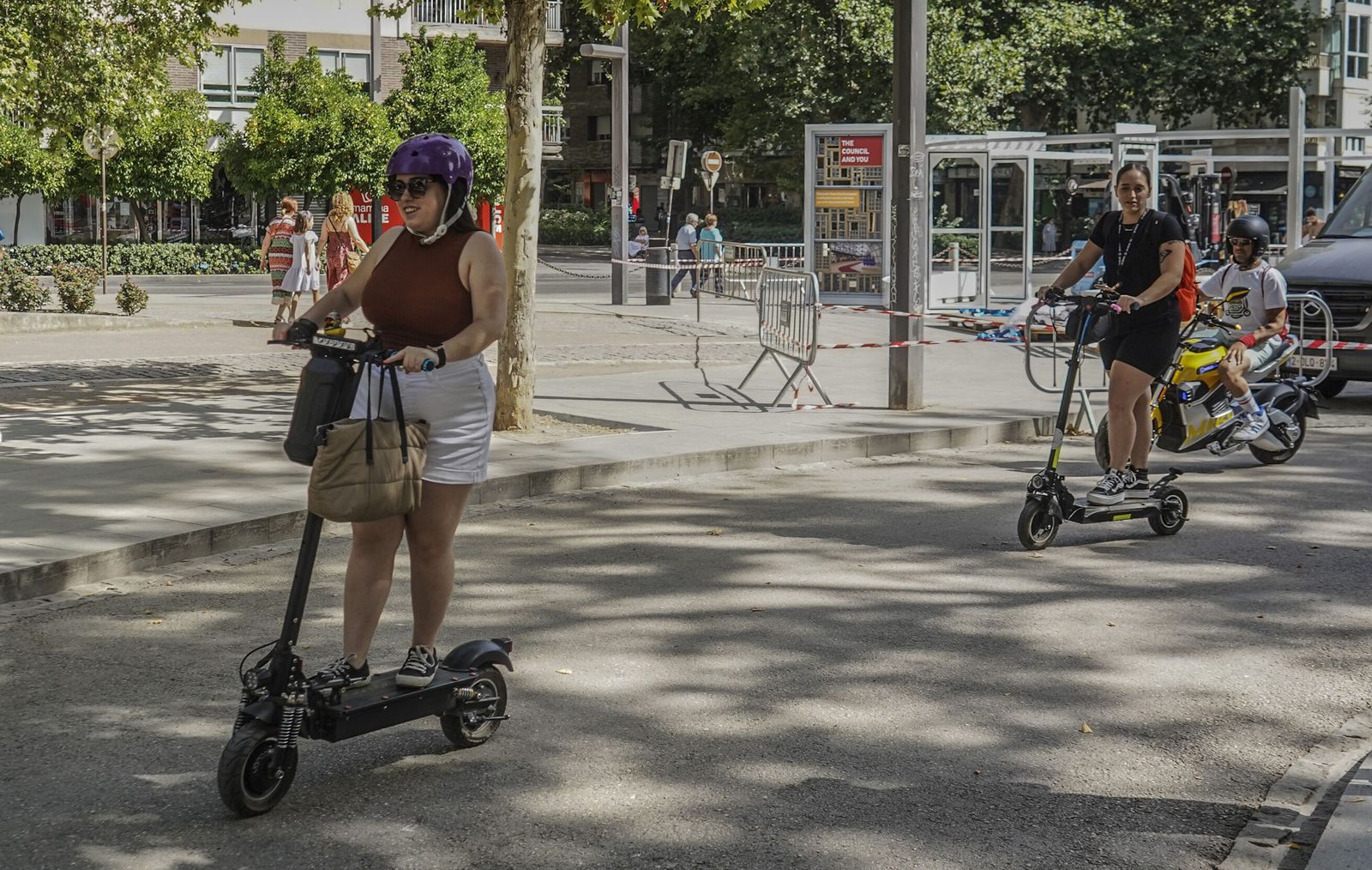 Concentración de patinetas
