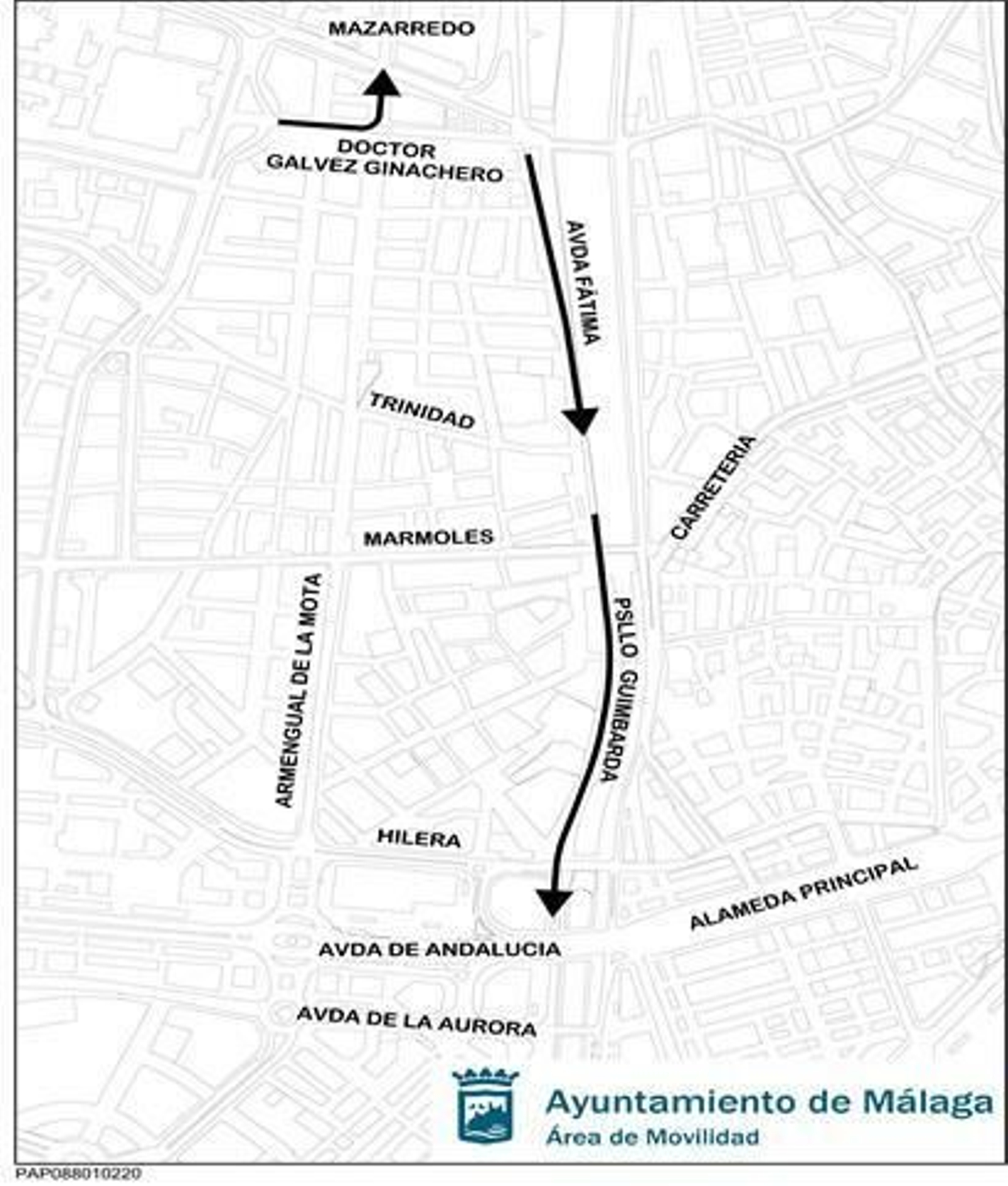 Reordenación del tráfico a partir de este lunes.
