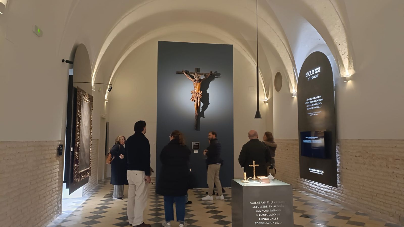 La nave principal del interesantísimo museo del Hospital de la Resurrección, de Utrera.