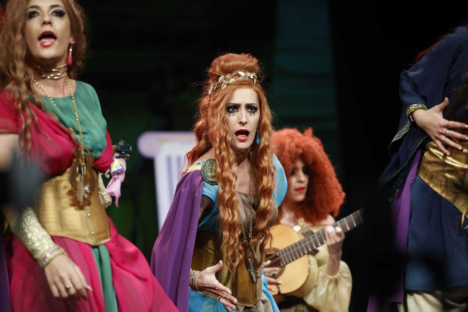 Beatriz González (Las musas) durante su actuación