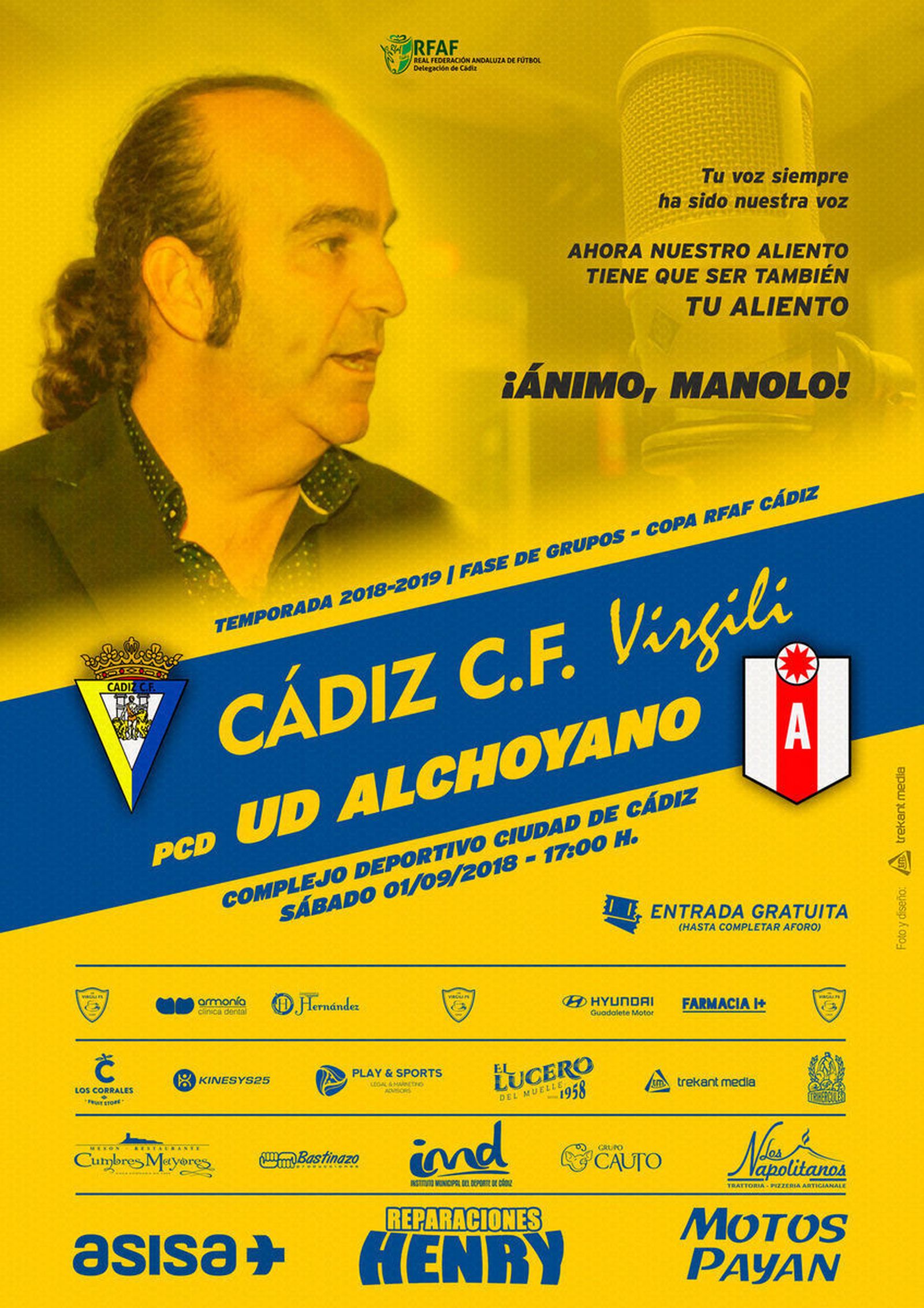 Detalle del Virgili con Manolo Camacho