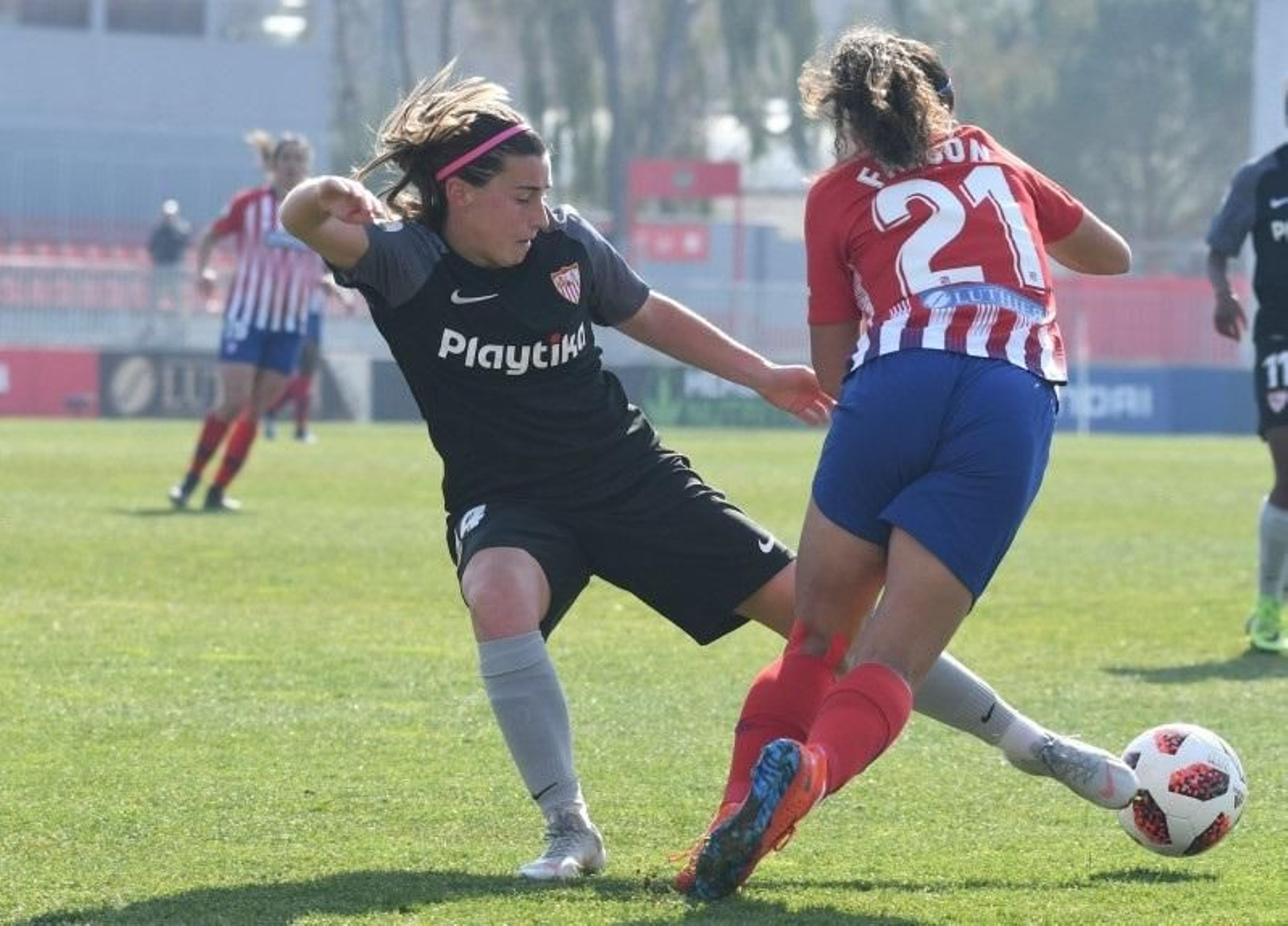 Un momento del partido.