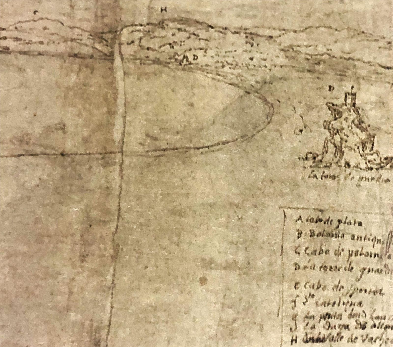 Detalle de la torre de La Peña.