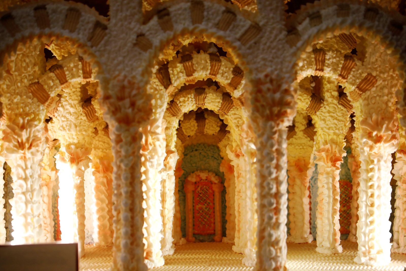 Réplica de la Mezquita-Catedral de azúcar elaborada en el Museo del Azúcar de Rute.