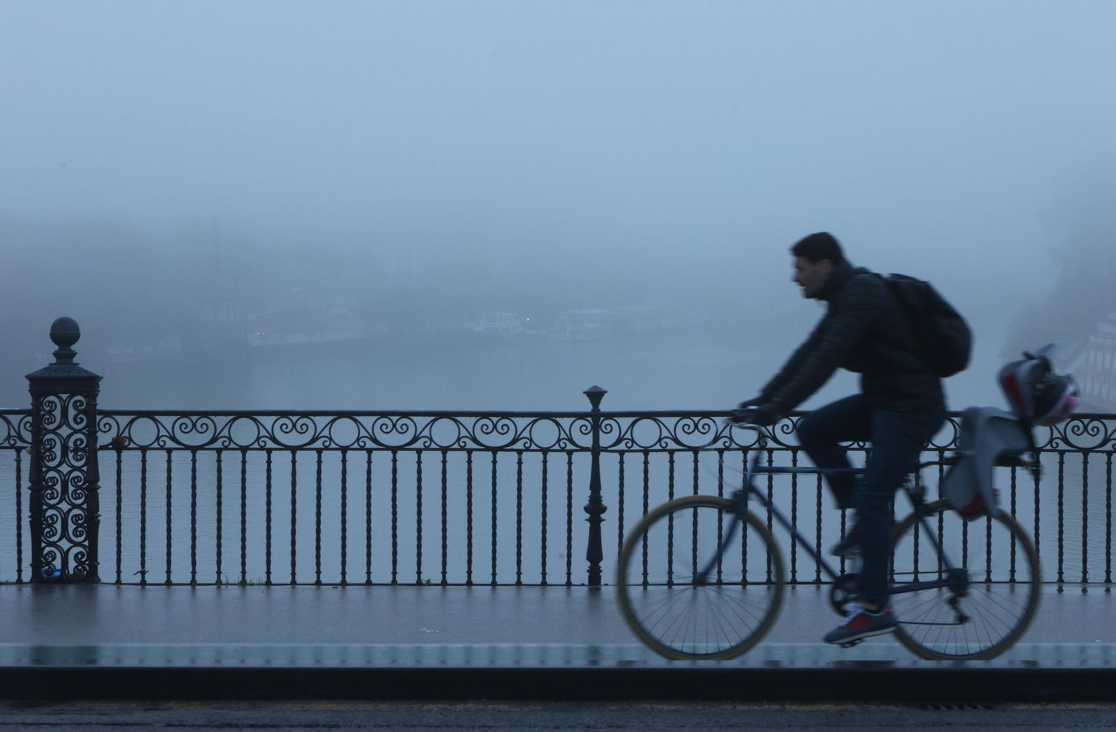 Las imágenes de la niebla en Sevilla