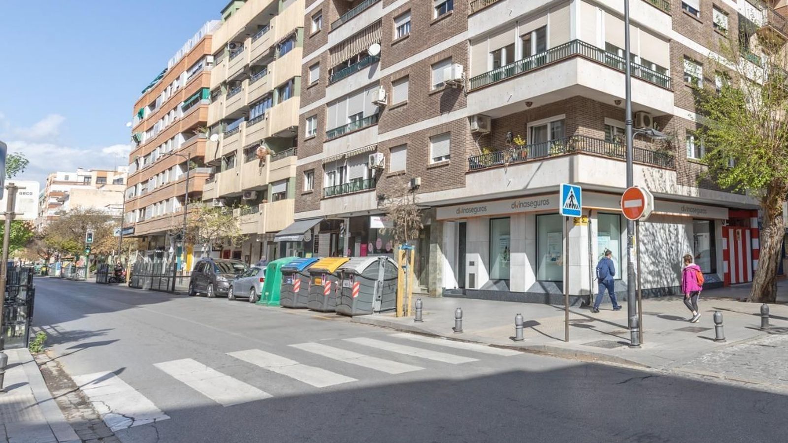 Calle Alhamar, en Granada